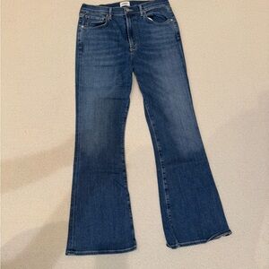 Citizens Of Humanity Medium Blue High Rise Flare Leg Jeans